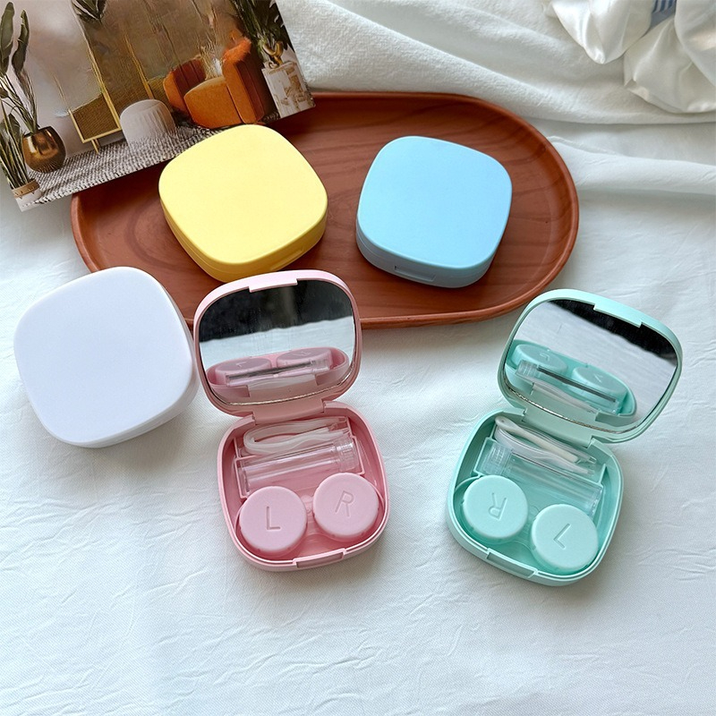 Travel Video Accessories - 1pcs Mini Square Contact Lens Case