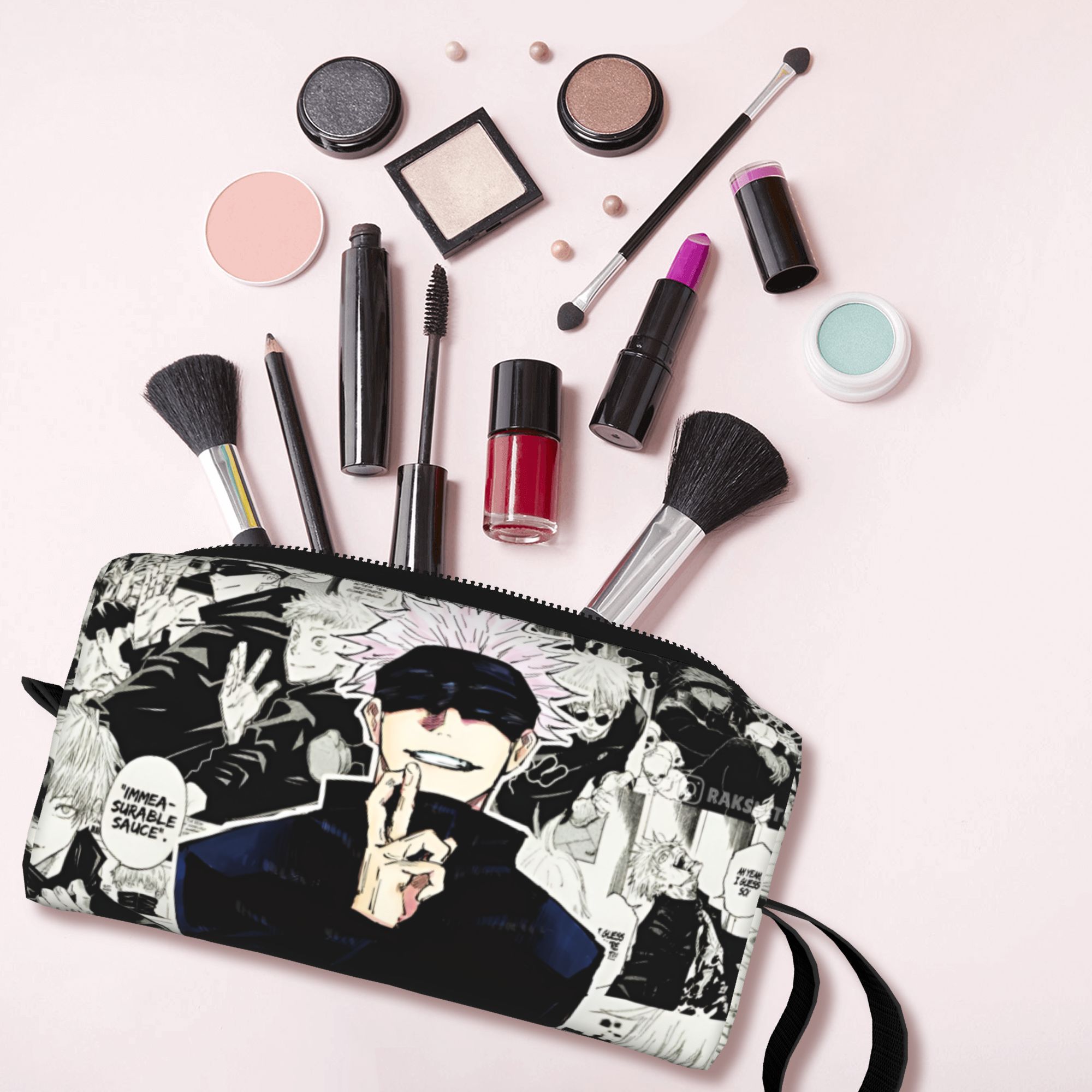 Travel Accessories Kit For Women - J-Jujutsus K-Kaisens Travel Cosmetic Bag for