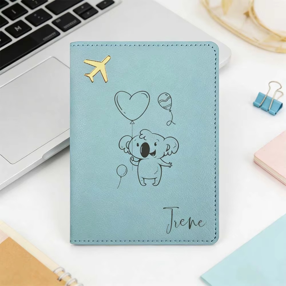 Travel Accessories Meaning - Personalized Name Passport Cover Memory Gift