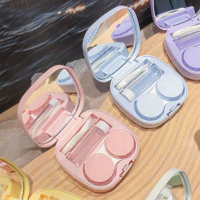 Travel Video Accessories - 1pcs Mini Square Contact Lens Case