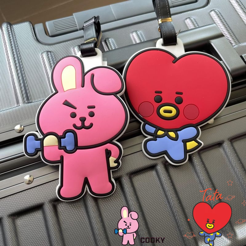 Travel Accessories Set - BT21 cartoon cute keychain Kawaii unisex