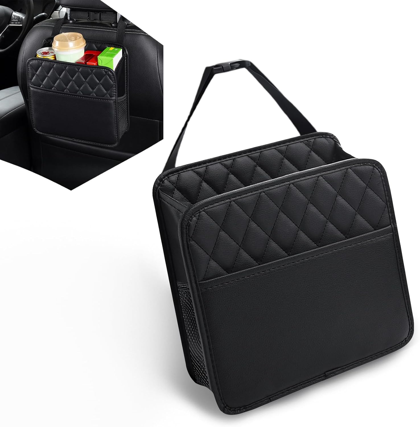 Travel Accessories Leather - Hanging Storage Pocket Automotive Backseat Car