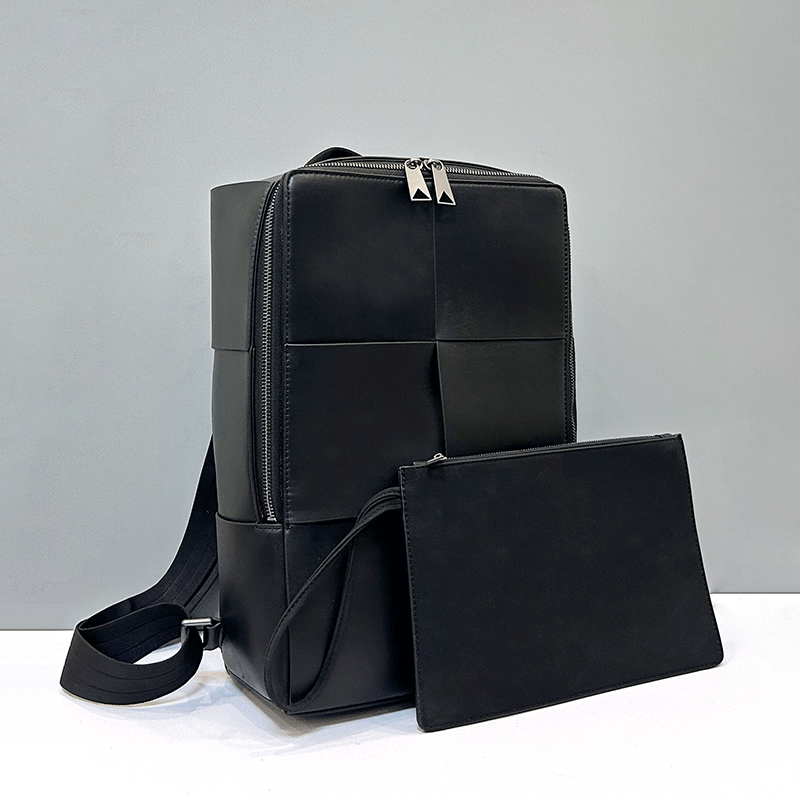 Travel Accessories Leather - Fashionable Large Capacity Leather Woven Business