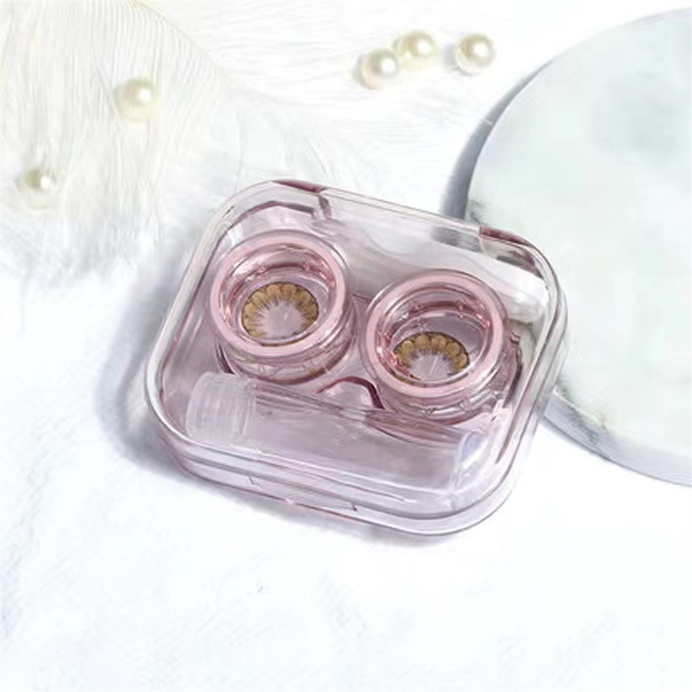Travel Accessories Kit For Women - KLASSNUM Cute Contact Lens Case Travel