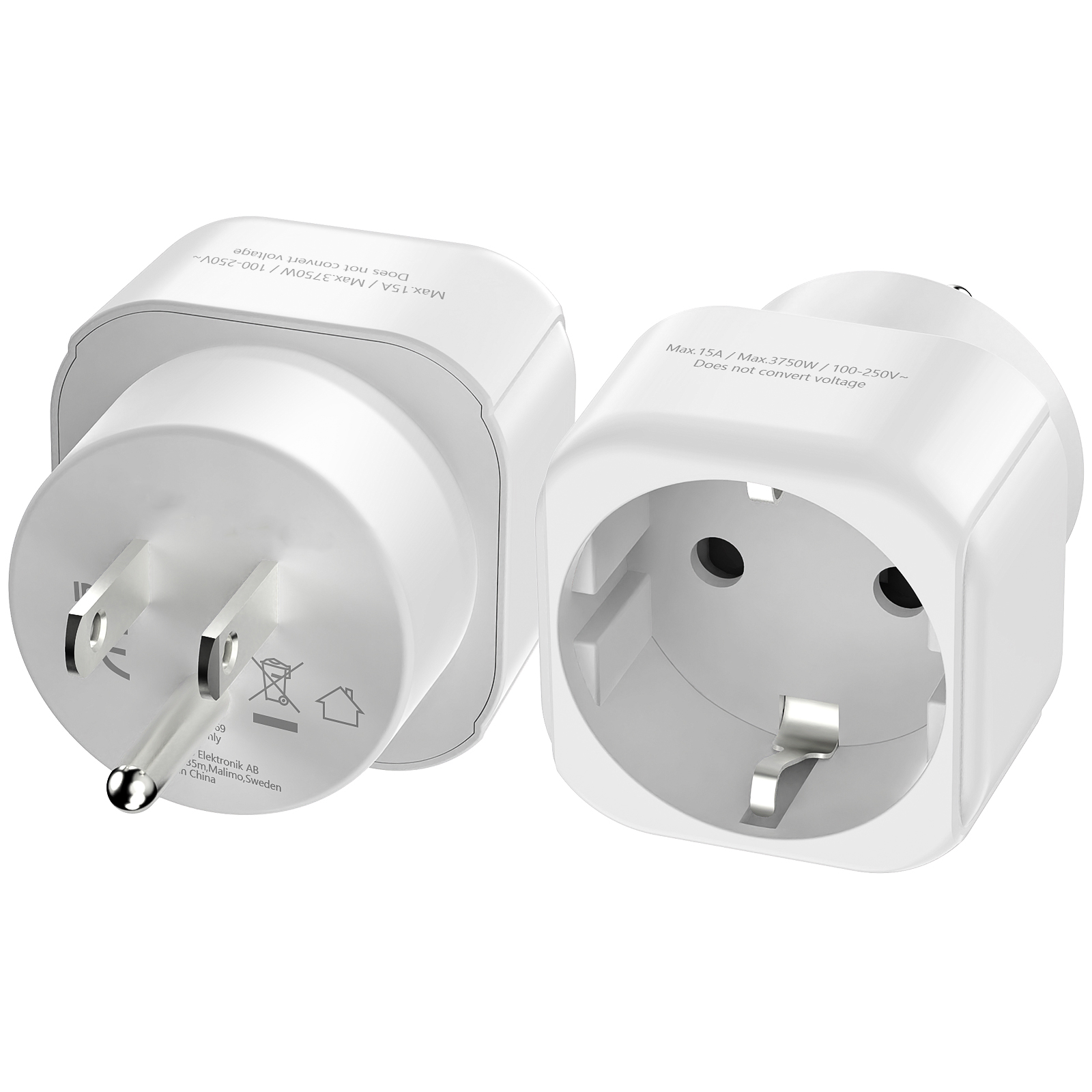 USA Travel Adapter, EU to US T - Travel Accessories Canada recension och pris