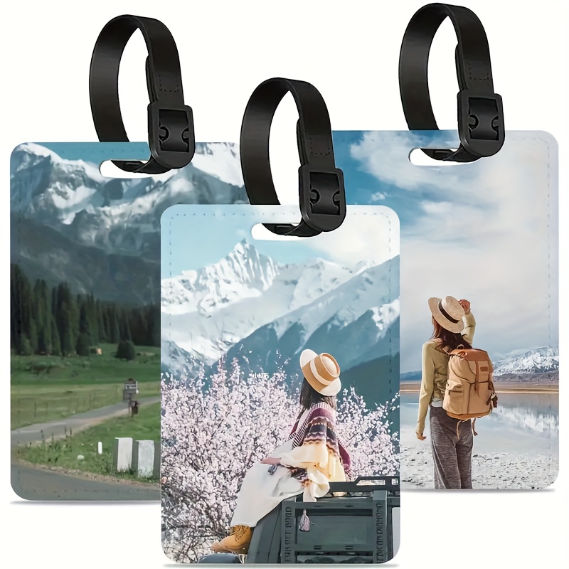 Custom Photo Leather Luggage T - Travel Accessories Meaning recension och pris