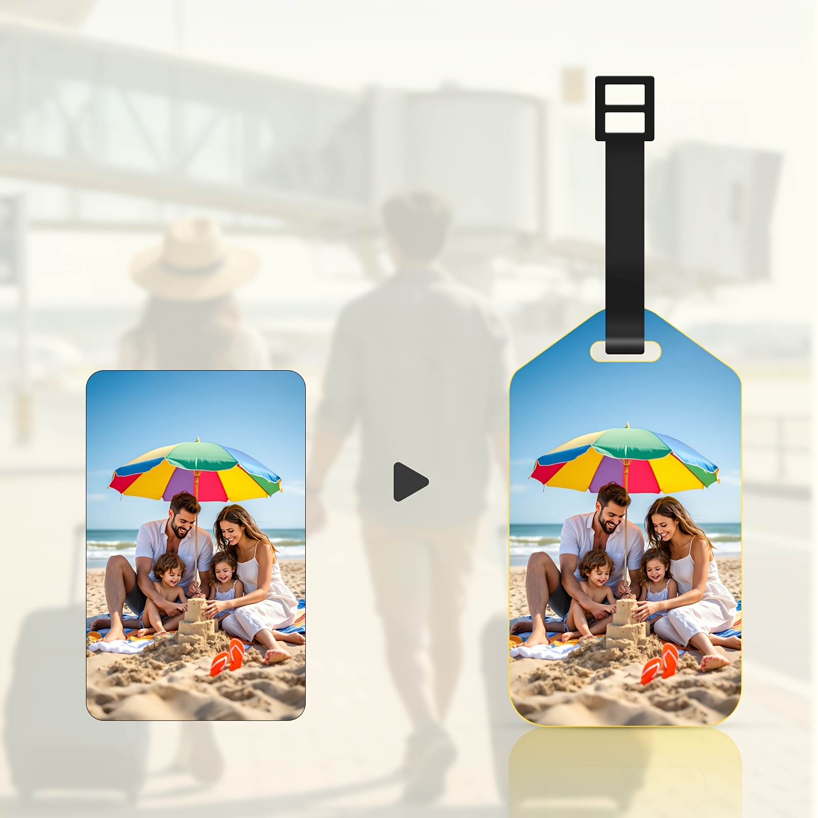 Custom Photo Leather Luggage T - Travel Accessories Meaning recension och pris