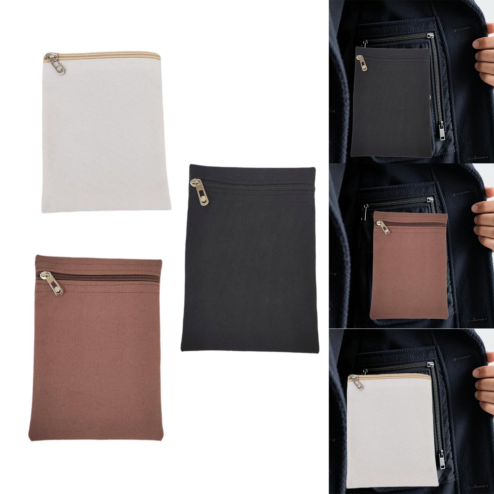 Canvas Inside Pocket Zipper Gu - Travel Accessories Guide recension och pris