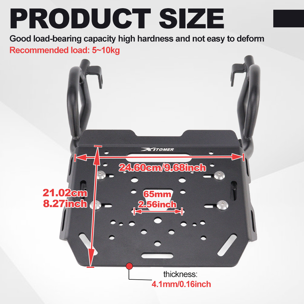 Motorcycle Rear Luggage Rack F - Luggage Cover Protector recension och pris
