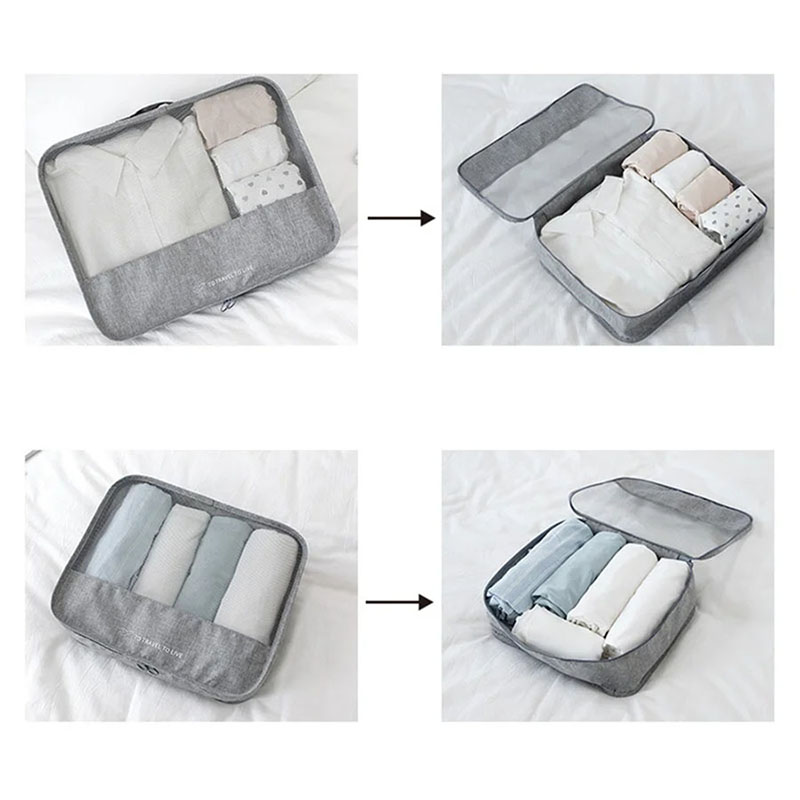 7 Piece Travel Packing Cubes S - Travel Accessories Kit For Women recension och pris
