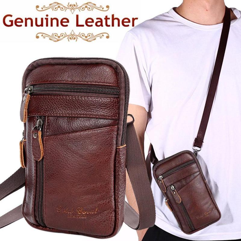 Men Genuine Leather Bag Vertic - Travel Accessories Leather recension och pris