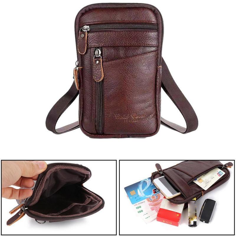 Men Genuine Leather Bag Vertic - Travel Accessories Leather recension och pris