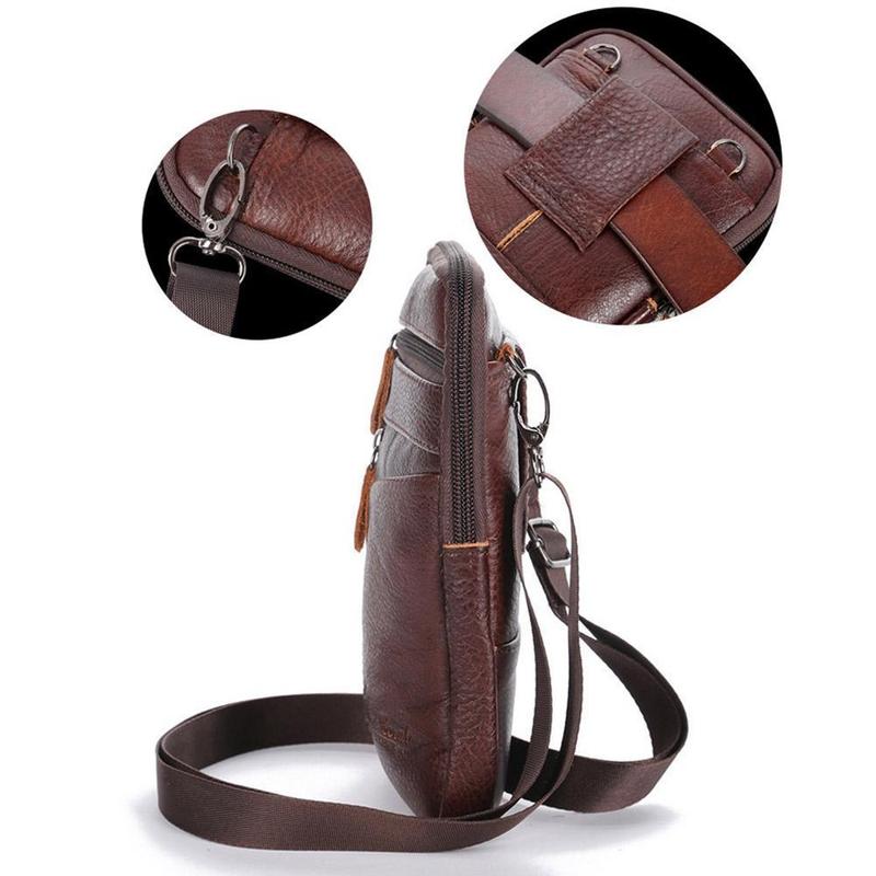 Men Genuine Leather Bag Vertic - Travel Accessories Leather recension och pris