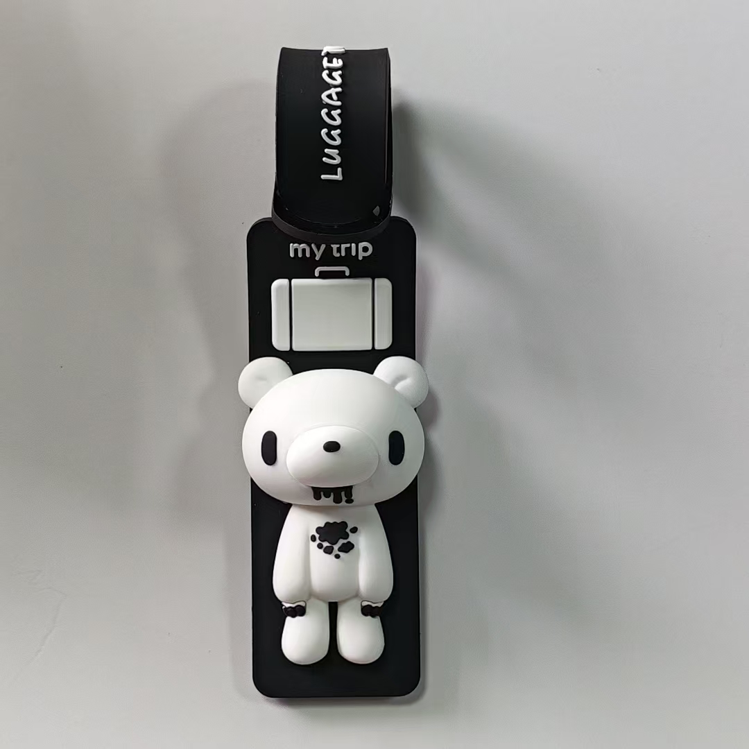 Cute Cartoon Bear Silicone Lug - Travel Accessories Luggage Straps recension och pris