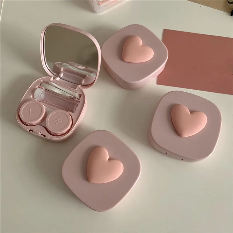 Purple Heart Contact Lens Case - Travel Accessories Kit For Women recension och pris