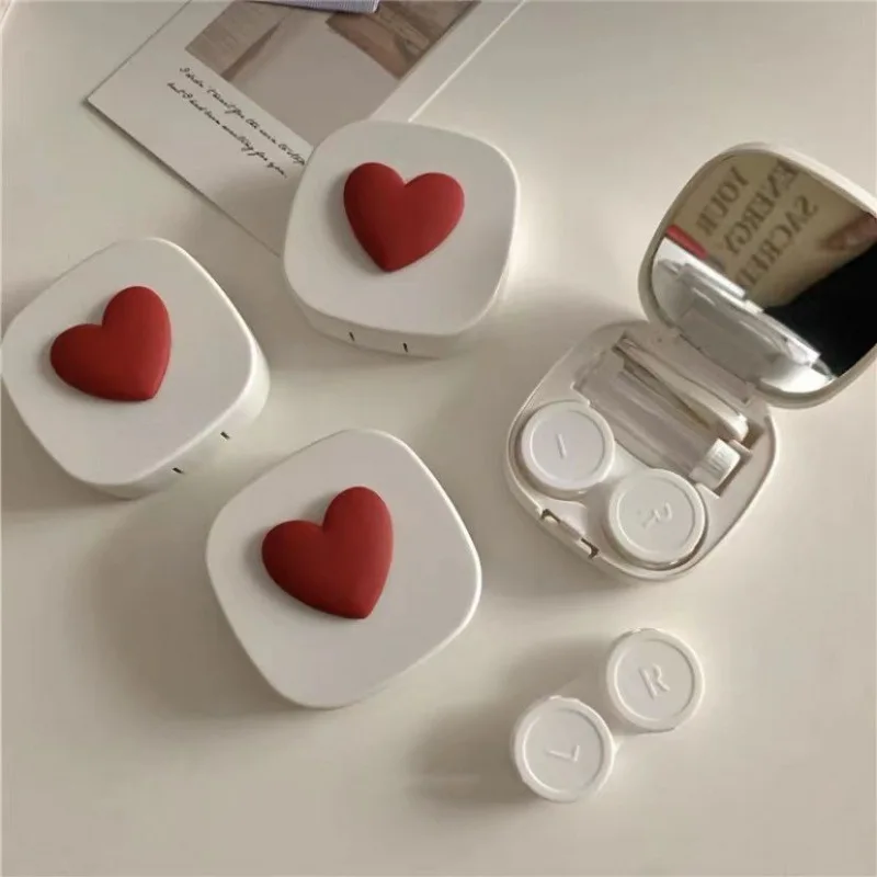 Purple Heart Contact Lens Case - Travel Accessories Kit For Women recension och pris