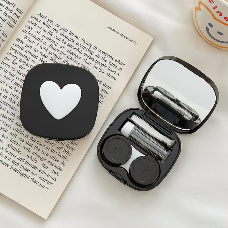 Heart Contact Lens Case with M - Travel Accessories Kit For Women recension och pris