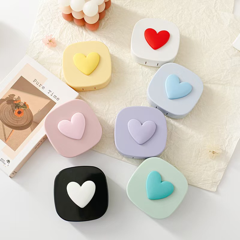 Heart Contact Lens Case with M - Travel Accessories Kit For Women recension och pris