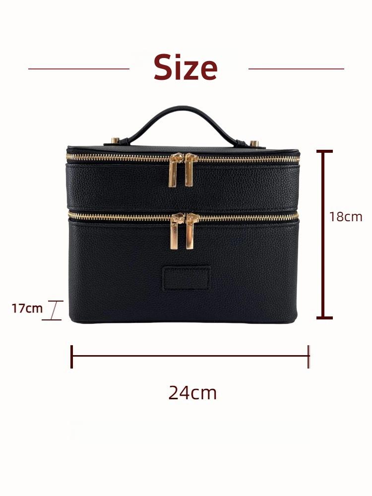 Large Capacity Double-layer Lu - Travel Accessories Leather recension och pris