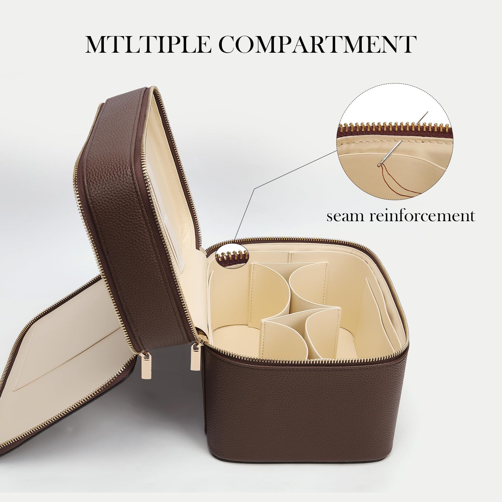 Large Capacity Double-layer Lu - Travel Accessories Leather recension och pris