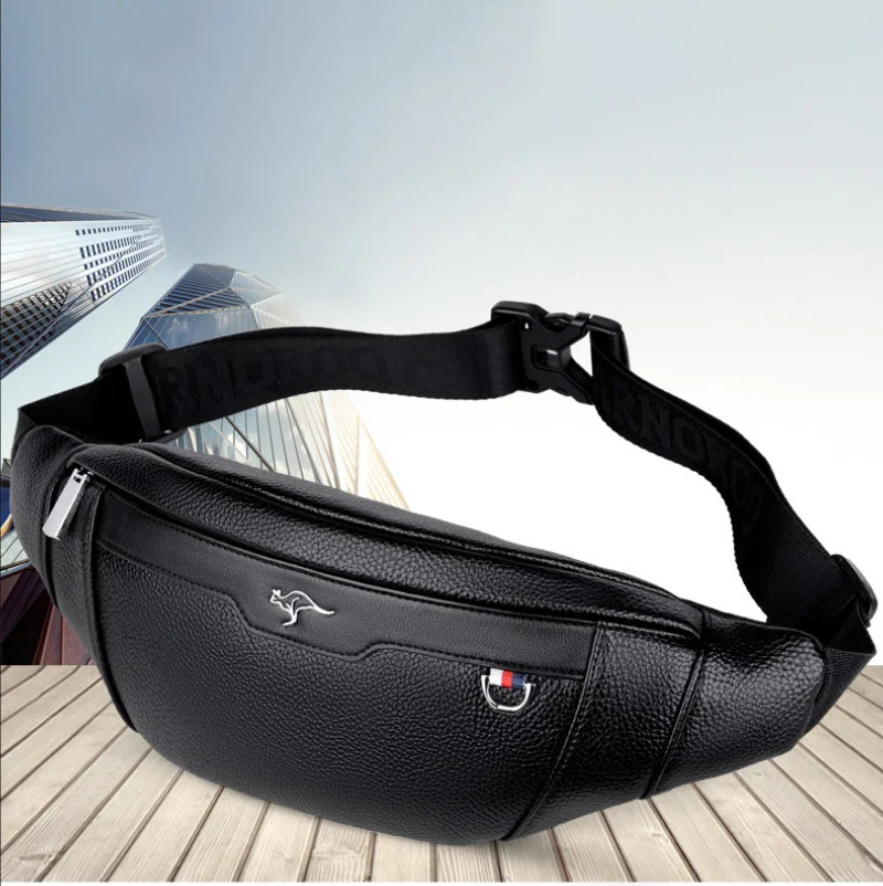 Business Leather Waist Bag Mul - Travel Accessories Leather recension och pris