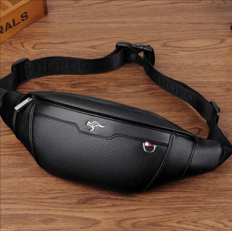 Business Leather Waist Bag Mul - Travel Accessories Leather recension och pris