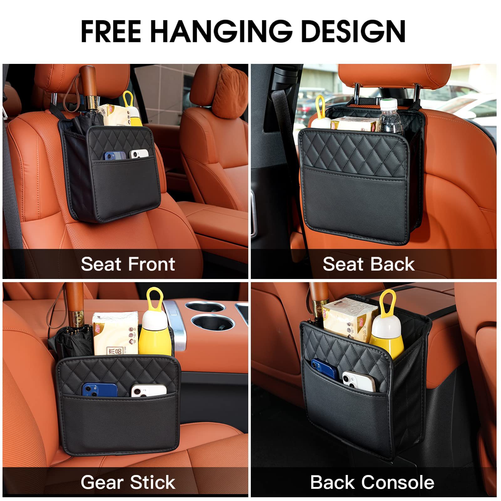 Hanging Storage Pocket Automot - Travel Accessories Leather recension och pris