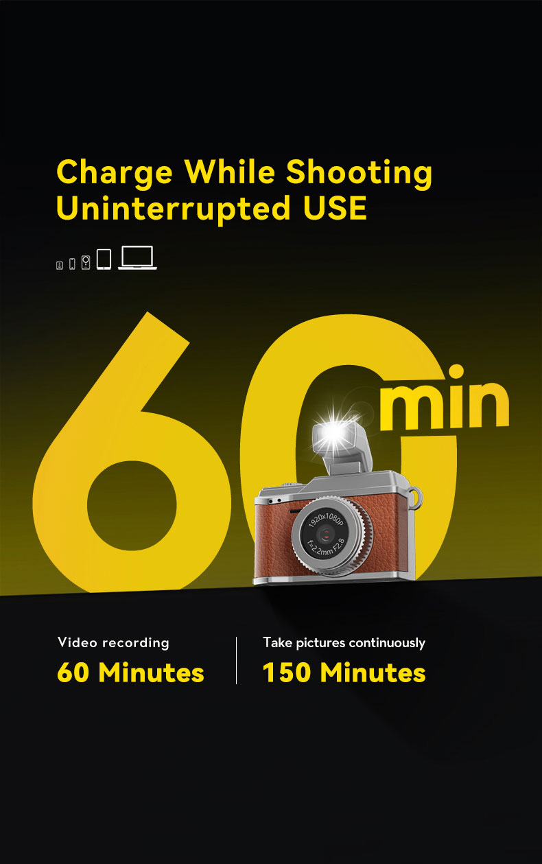 Mini Camera 1080P HD Photo Vid - Travel Video Accessories recension och pris