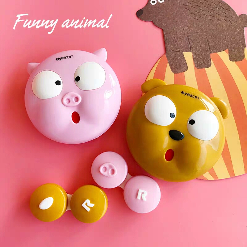 Cute Pig Contact Lenses Case F - Travel Video Accessories recension och pris