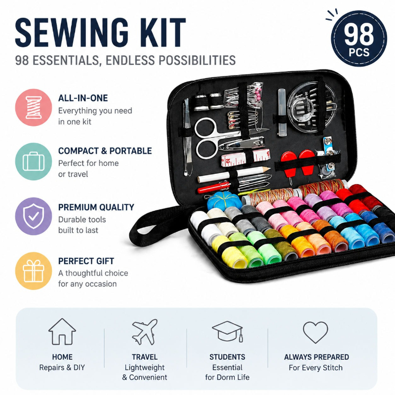 68/98PCS Sewing Accessories To - Travel Accessories Set recension och pris