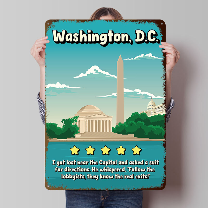 Washington D.C. Funny Review T - Travel Accessories Reviews recension och pris