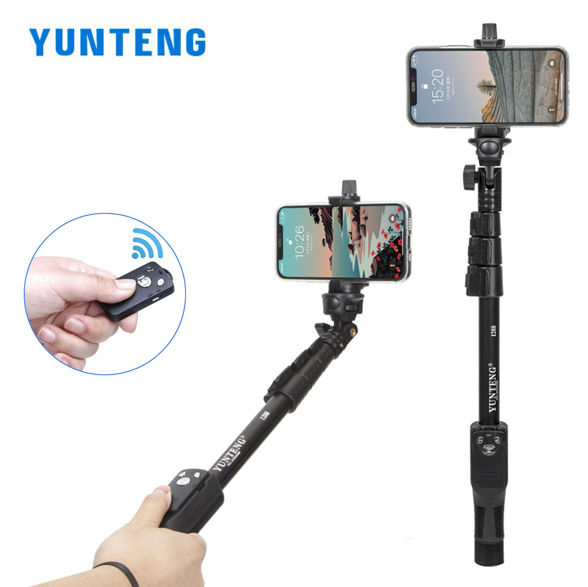 YUNTENG 1288 Selfie Sticks Han - Travel Video Accessories recension och pris