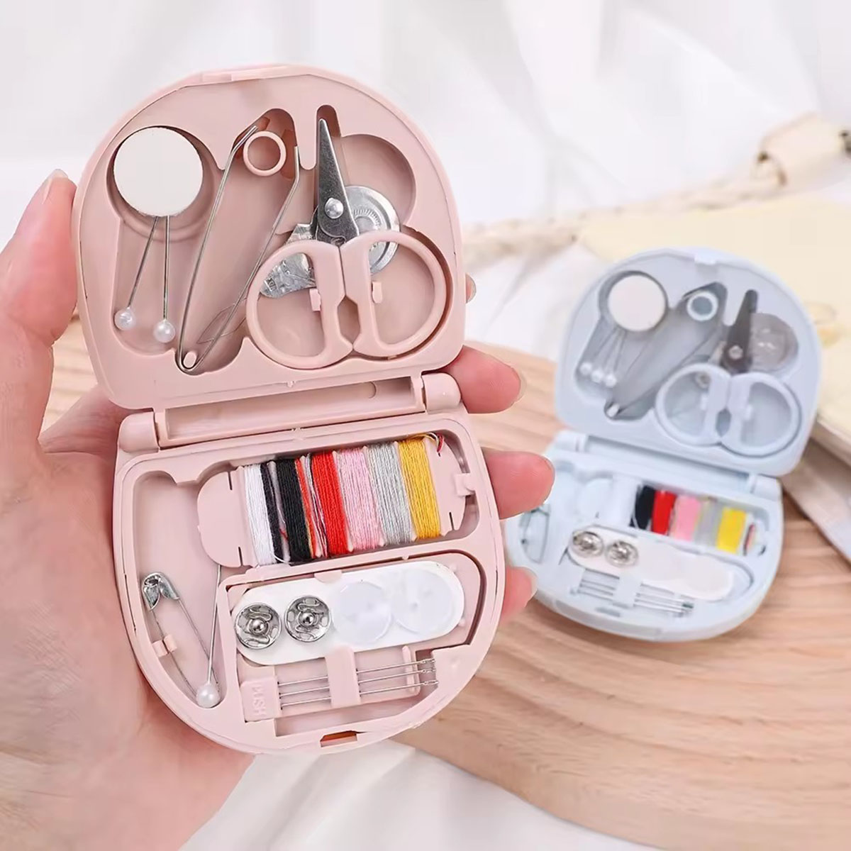 Mini Manual Sewing Machine Kit - Travel Accessories Kit For Women recension och pris