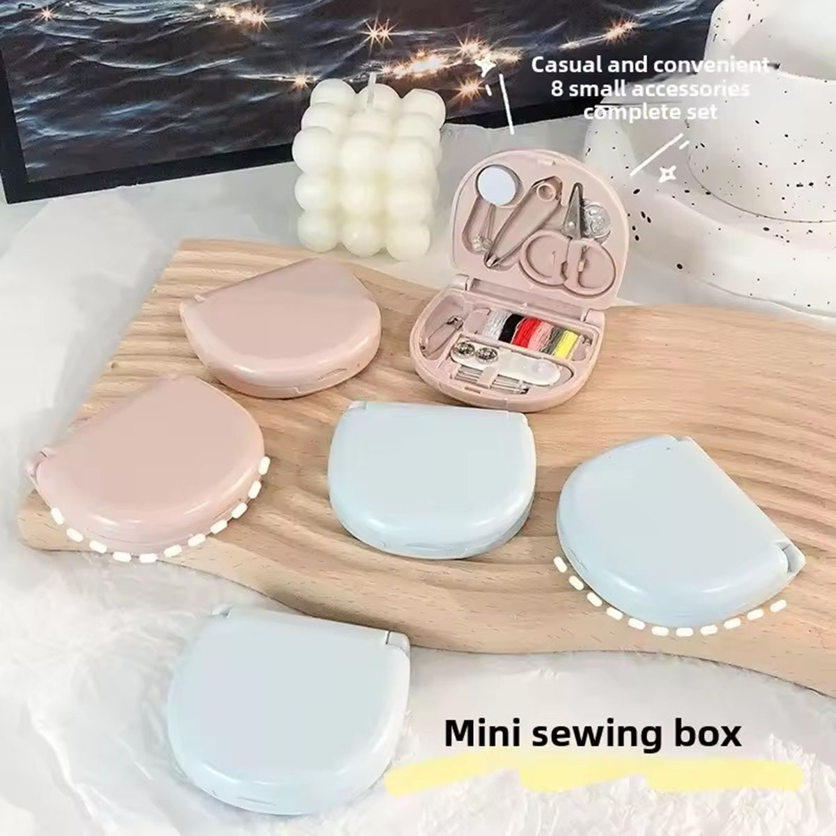 Mini Manual Sewing Machine Kit - Travel Accessories Kit For Women recension och pris