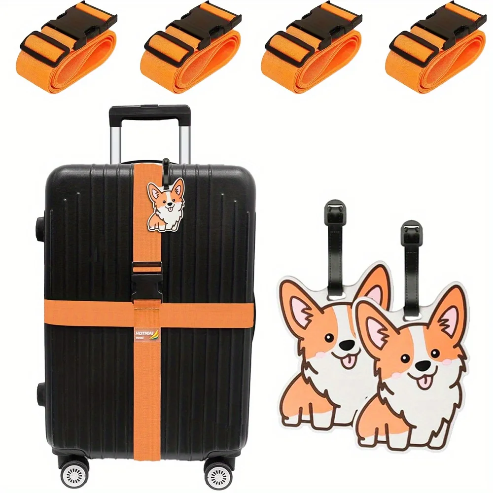 6 Pack Luggage Straps Luggage  - Travel Accessories Luggage Straps recension och pris